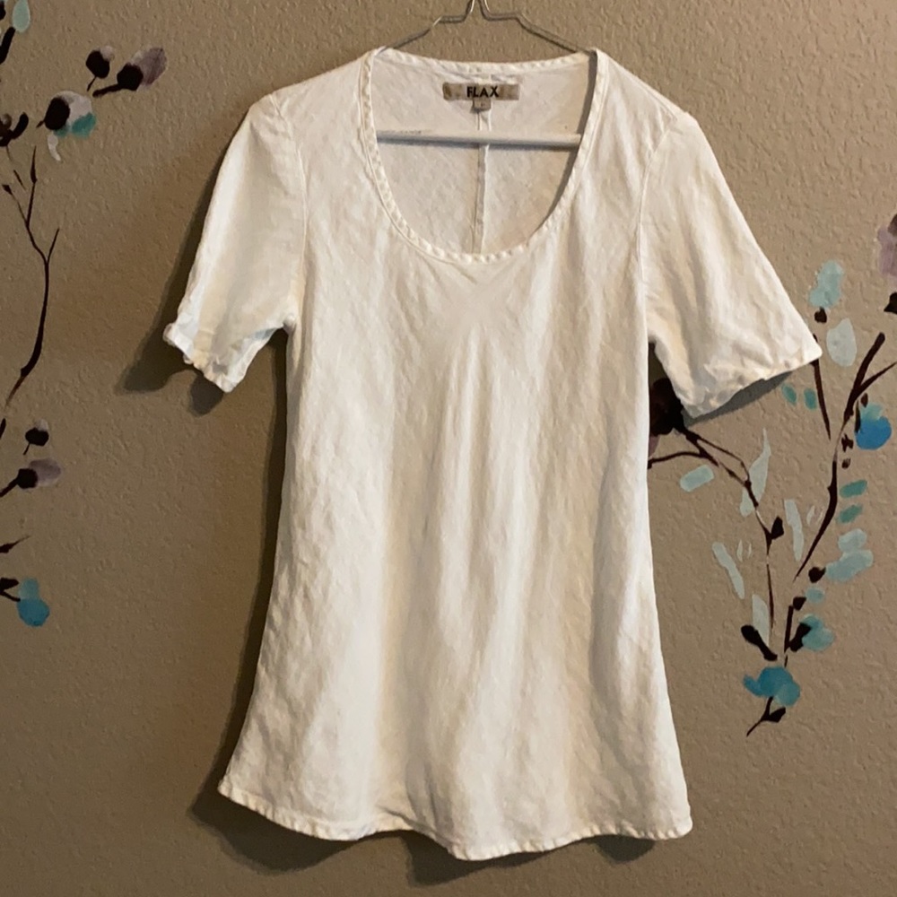 Flax White Women's Blouse